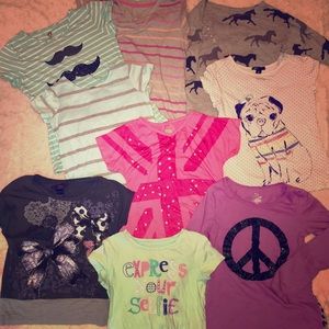 Bundle of Girls Tops (Sizes 6-8)